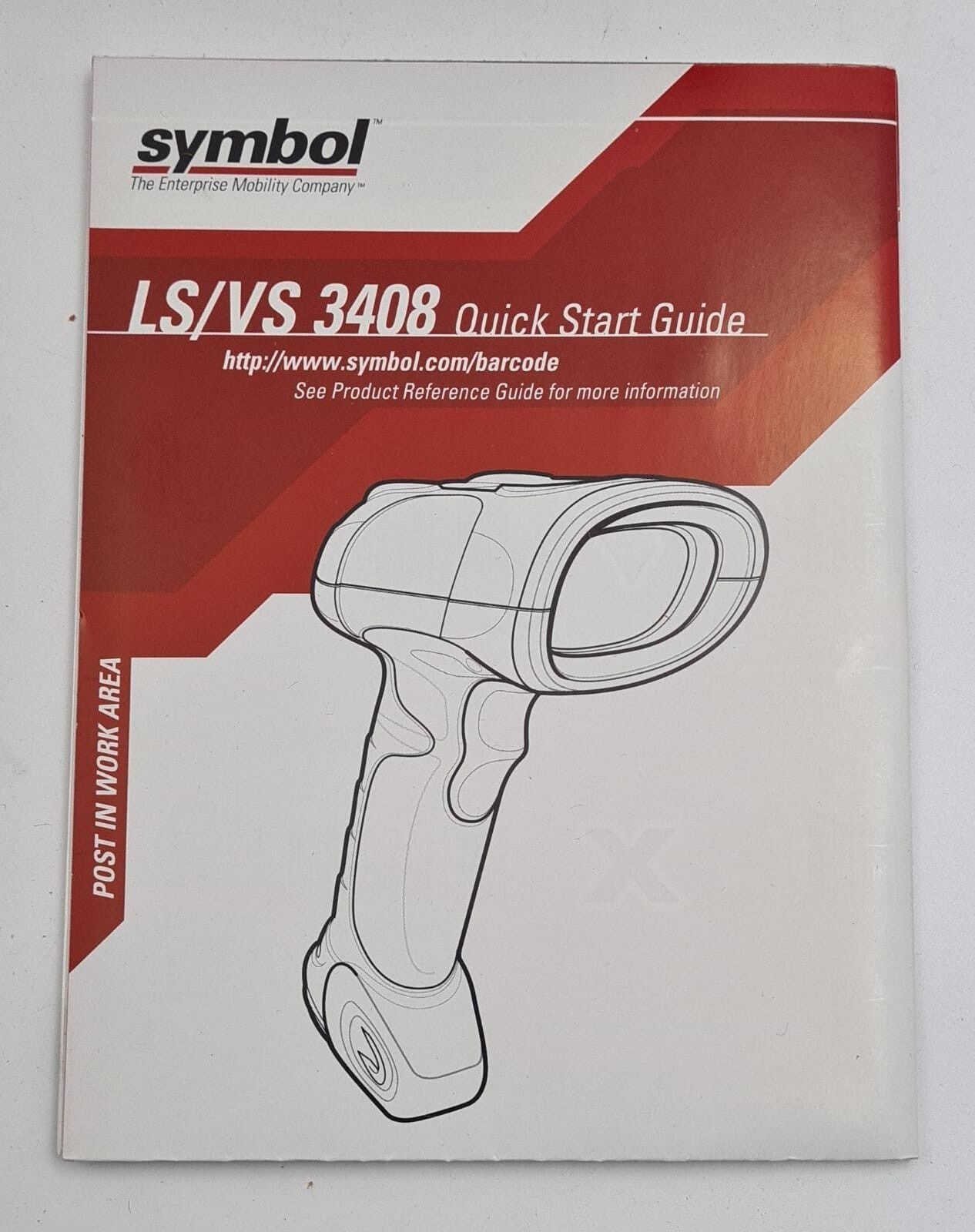 NEW - LXE Symbol Handheld Barcode Scanner LS3408-ER20105R W/ USB Cable KIT SET