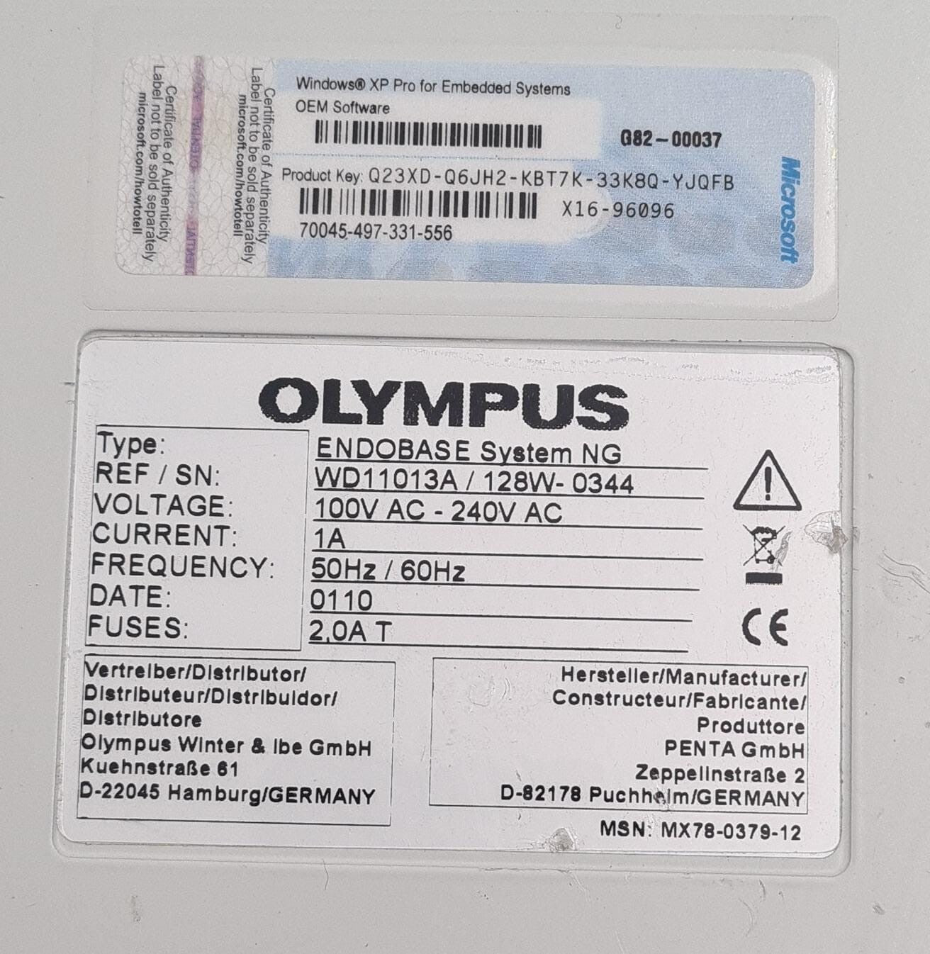 OLYMPUS ENDOBASE System WD11013A 128W-0344 ENDOALPHA Endoscopic Remote Control