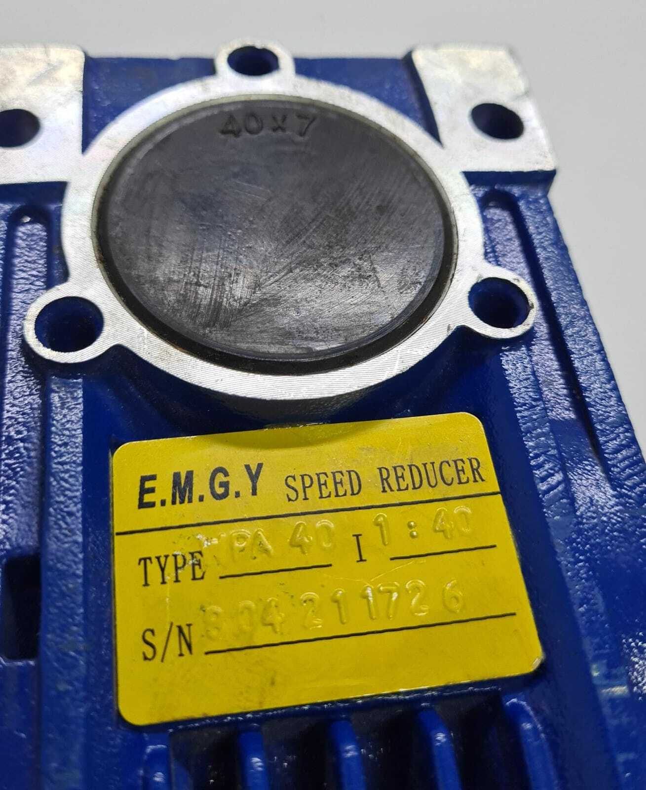 E.M.G.Y Speed Reducer WPA 40 Ratio 1:40 WPA40 1;40