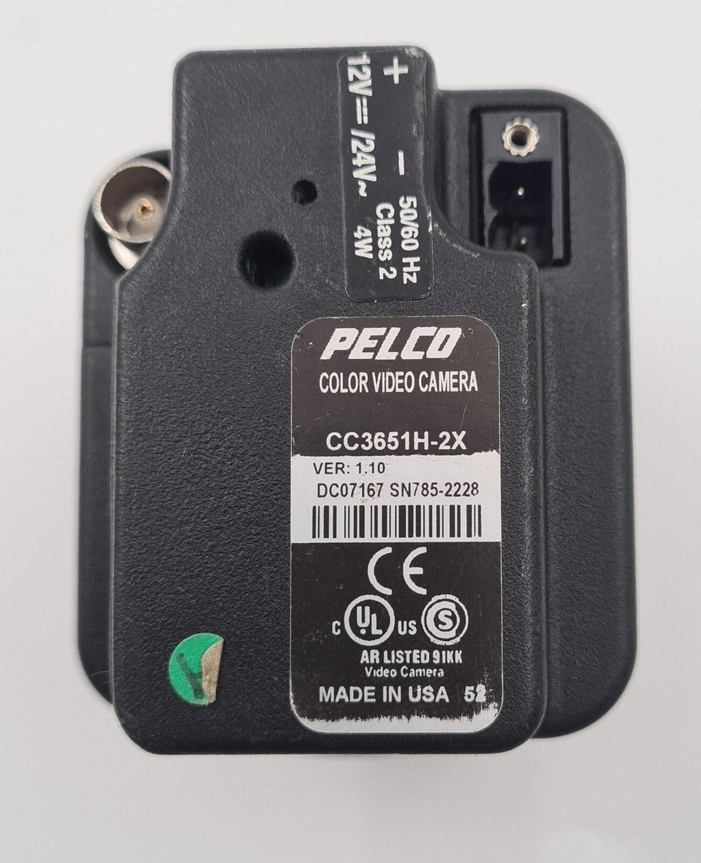 PELCO DSP Color CCD Camera Surveillance Video CC3651H-2X RER: 1.10