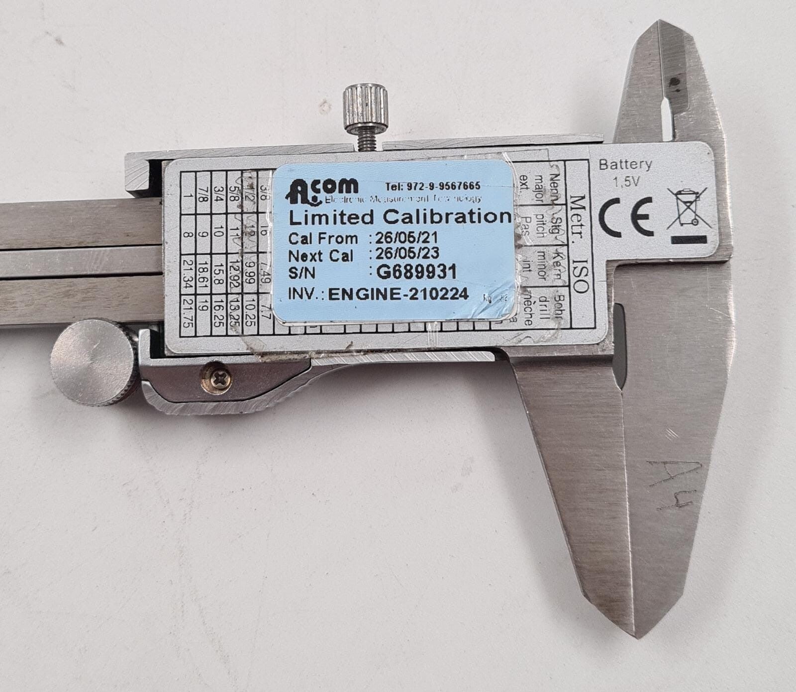 SIGNET 75430 Digital Caliper 0-150mm meter W/ Box