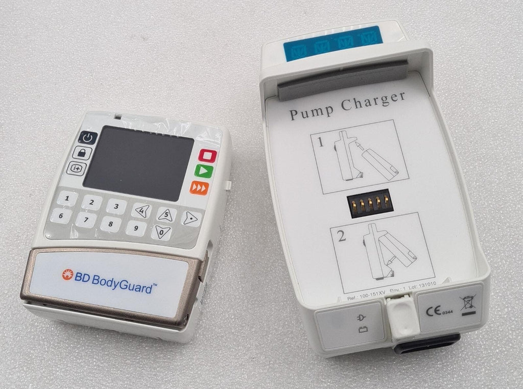 NEW- MedNet CME Caesarea BD BodyGuard 999-603PFM Infusion PUMP & CHARGER KIT