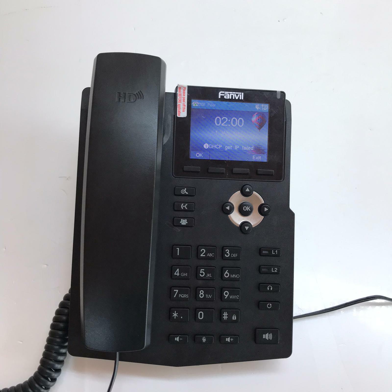 Fanvil 2 Lines VoIP IP Phone HD Wall Desk Gigabit QoS PoE