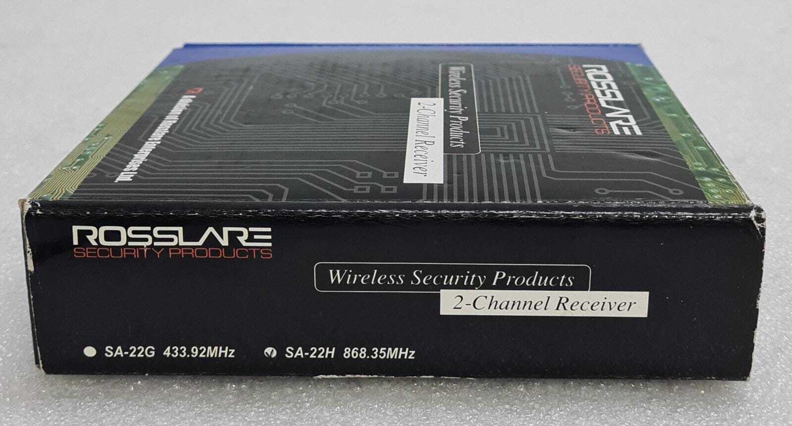 ROSSLARE Wireless Security 2-Channel Receiver SA-22H 868.35MHz