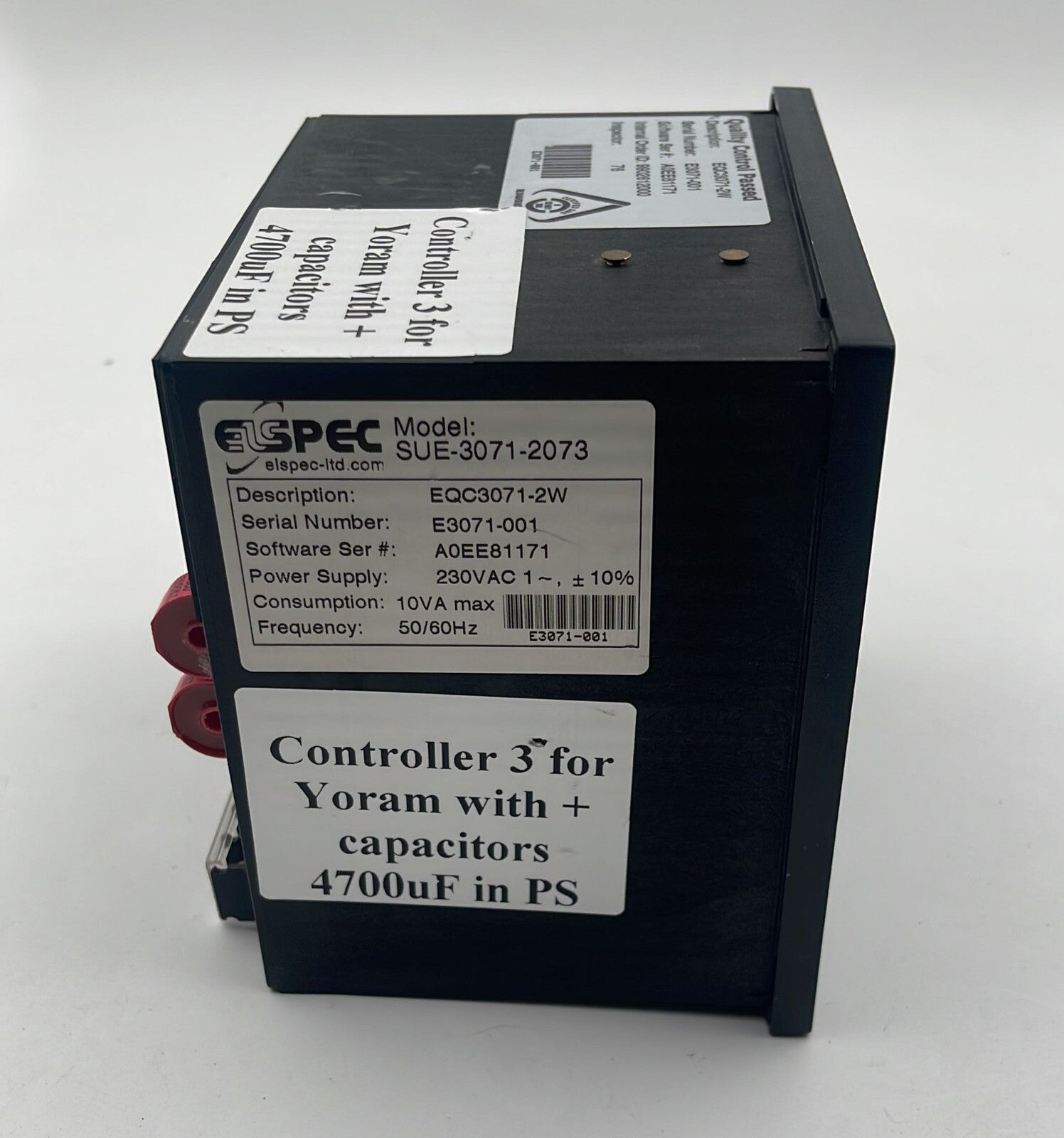 Elspec EQC3071-2W Power Supply Equalizer  SUE-3071-2073 230v 50/60 Hz **AS IS