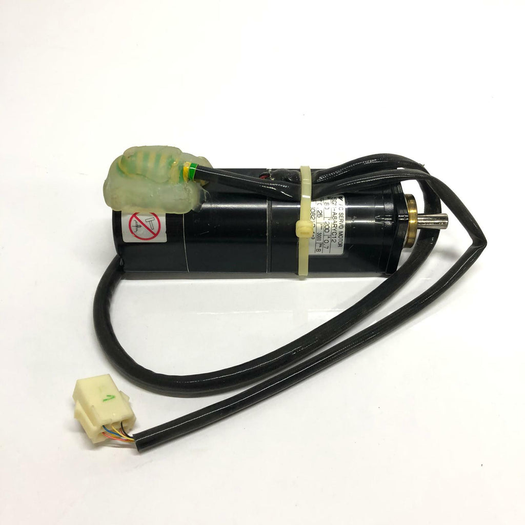 Used Yaskawa AC Servo Motor SGM A8ARYC12 80W 200V 0.7A 3000R/Min