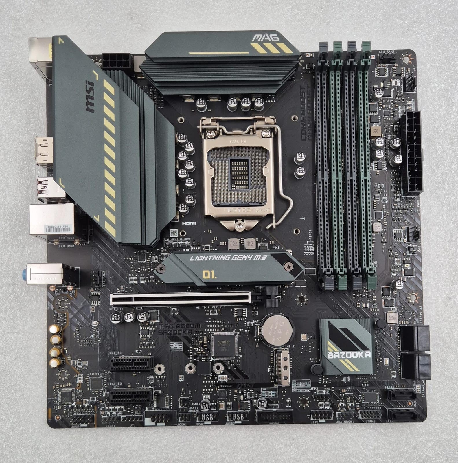 MSI MAG B560M BAZOOKA Motherboard DDR4 LGA1200 Micro ATX HDMI DP W/ I/O