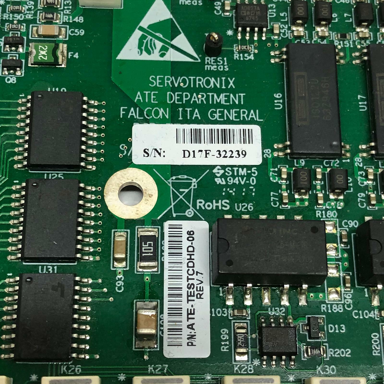 SERVOTRONIX ATE-TEST CDHD 06 Rev.7 Falcon ITA General