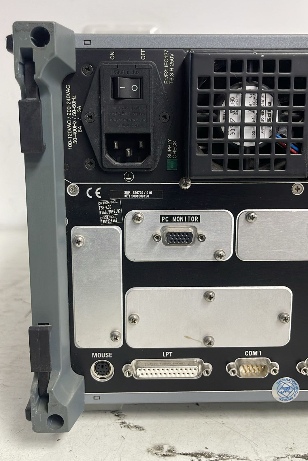 Rohde & Schwarz FSIQ 3  Signal Analyzer 20Hz 3.5GHz