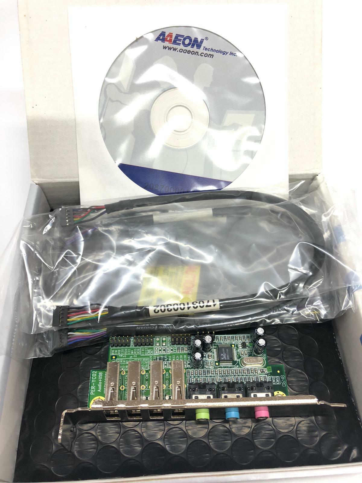 AAEON TF-PER-U00A AC97 Audio Daughter + USB Board PER-YC02 1907YC0201 Mini-PCI