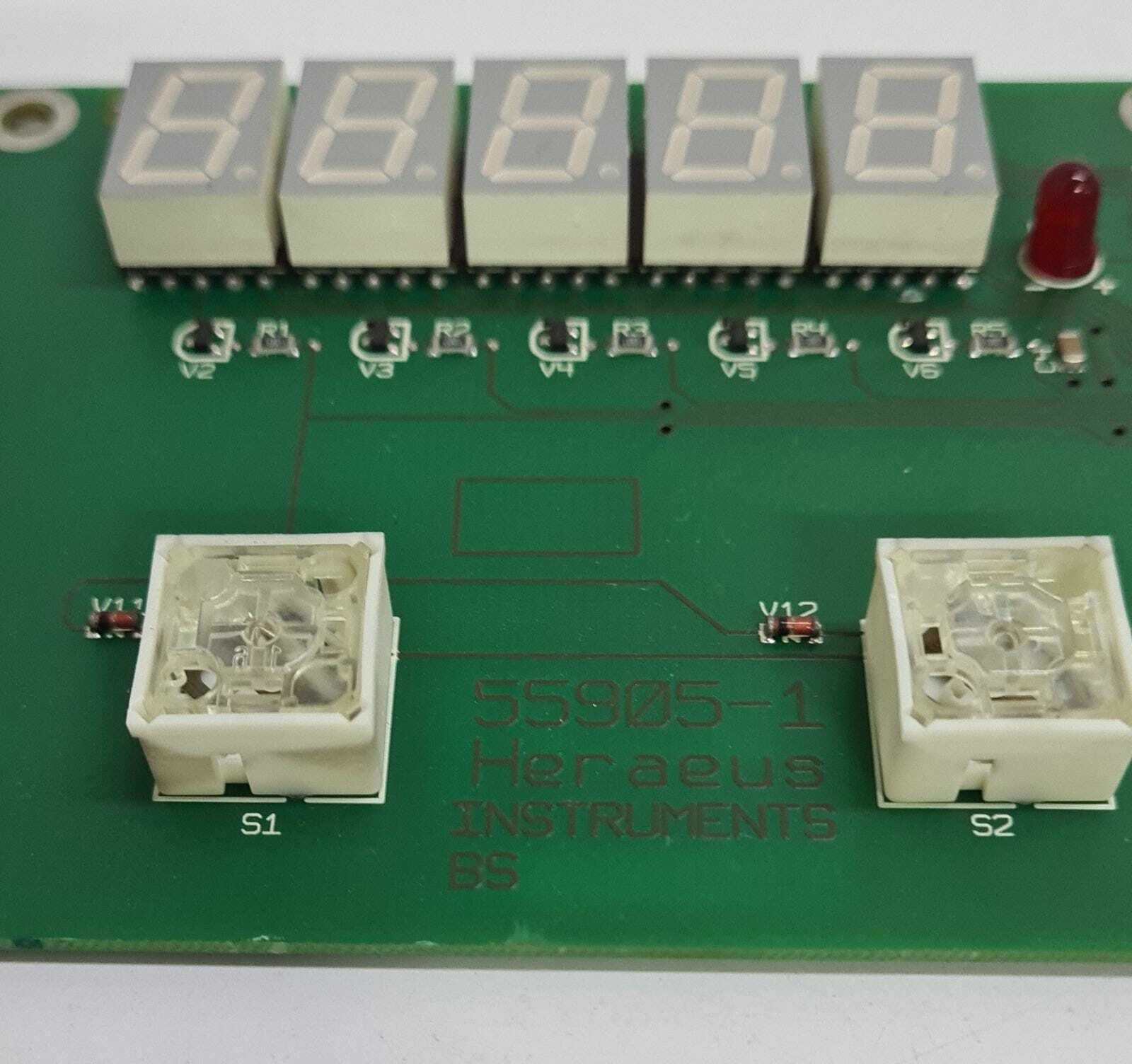 Heraeus Instruments Labofuge 400 Panel Board G25910-H0004 PCB 55905-1