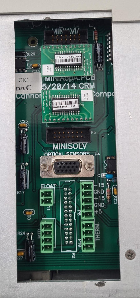 Cannon control module internal circuit board close-up
