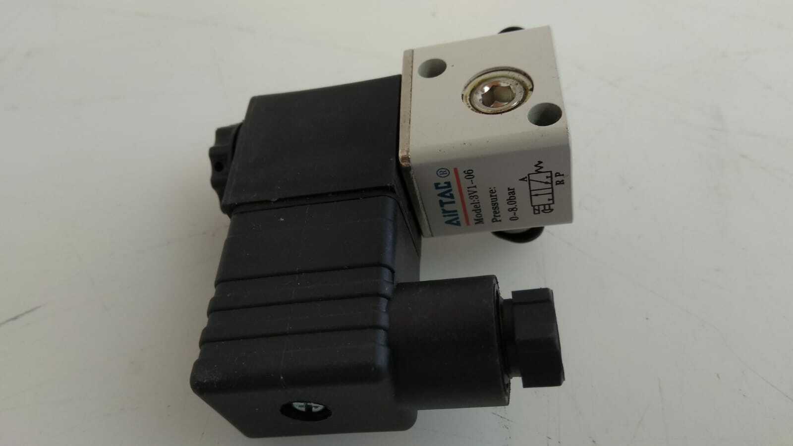 [LOT OF 3] Airtac 3V1-06 2-Way Solenoid Valve Air Pneumatic W/ AMISCO EVI 7/9