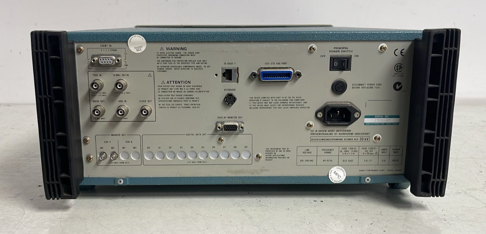 Sony Tektronix AWG510 Arbitrary Waveform Generator 1 GS/s