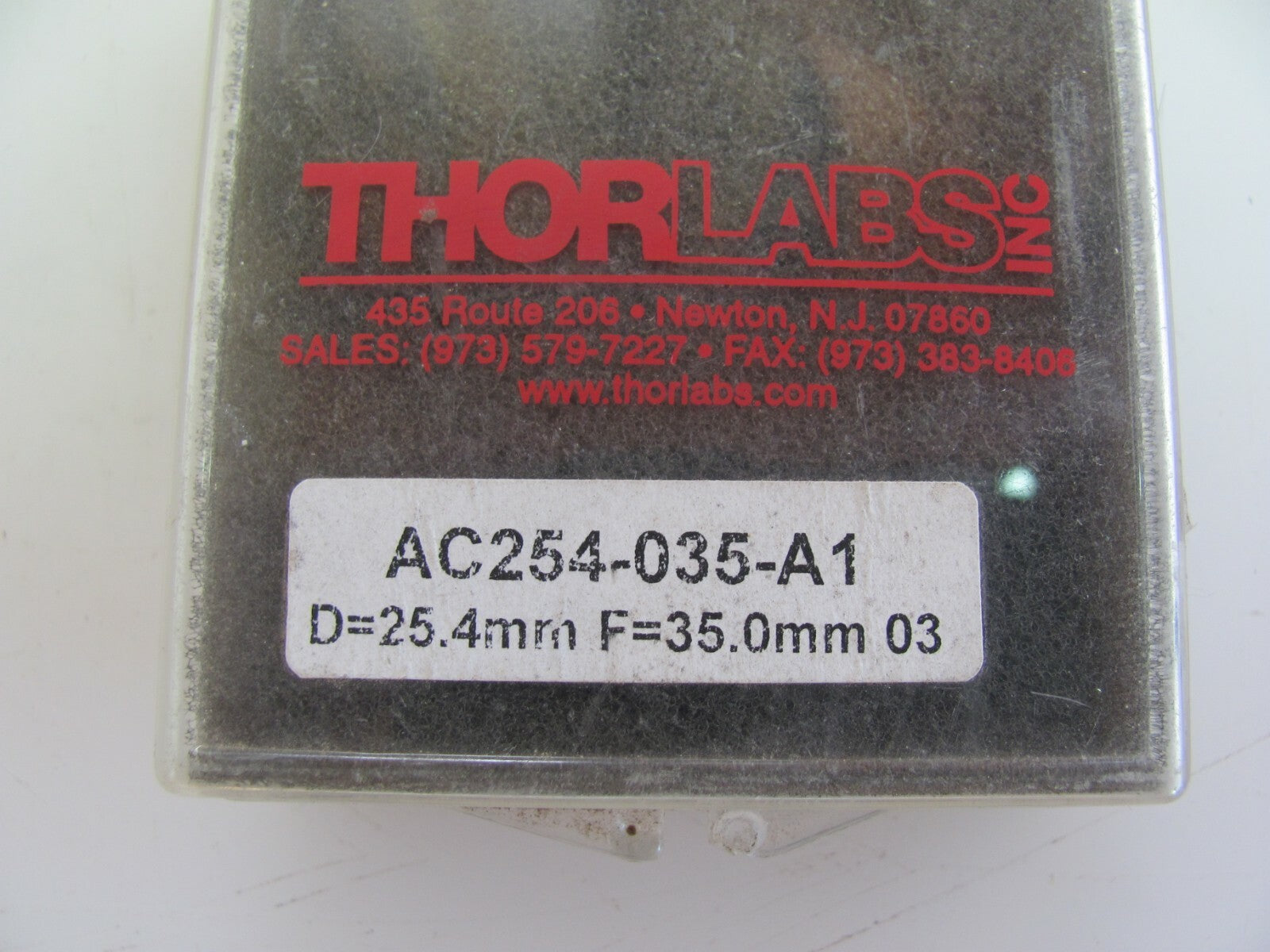 Thorlabs AC254-035-A1 Unmounted Visible Achromat D 25.4mm F 35.0mm