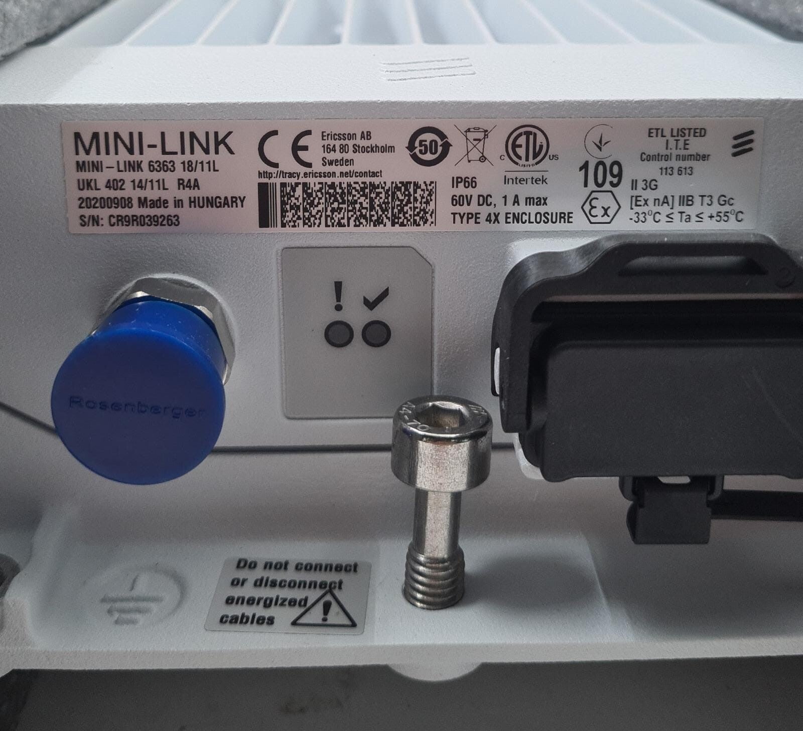 NEW - Ericsson UKL 402 14/11L R4A MINI-LINK 6363 18/11L BFZ 611 67/11L R1A