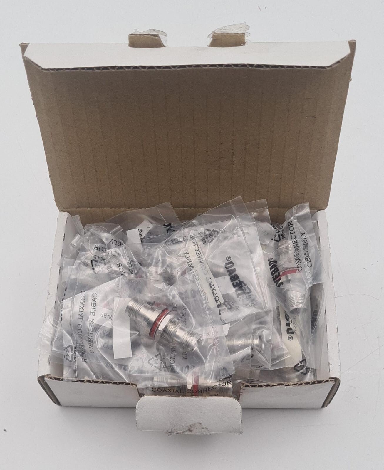 [LOT OF 5] NEW SEALED - JYEBAO AD-T8T8-BF COAXIAL CONNECTOR CABLE ASSEMBLY RF