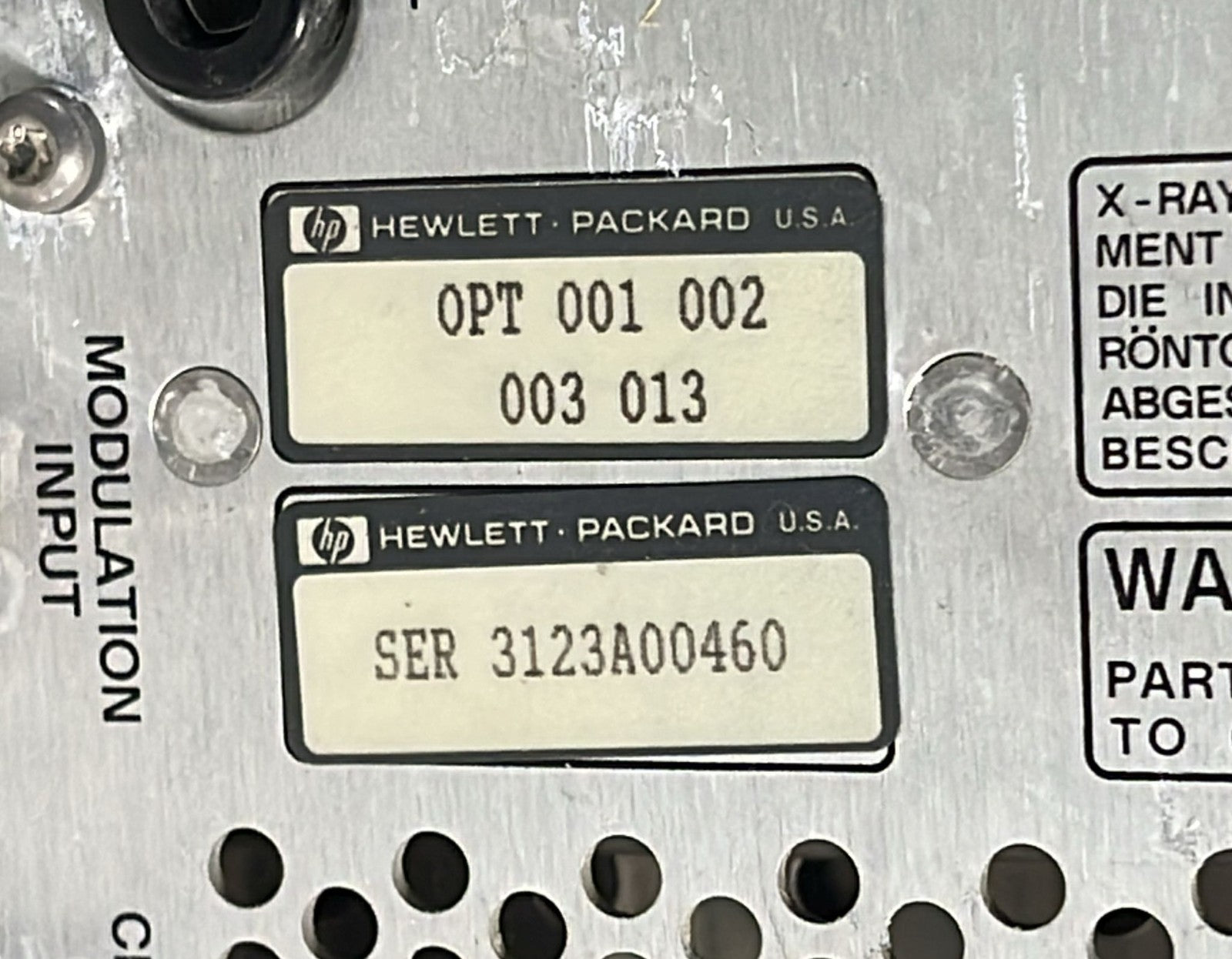HP 8920A RF Communications Test Set 0.4-1000MHz OPT 001 002 003 013 **AS IS**