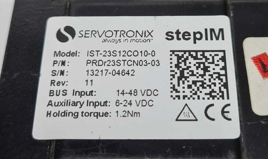 Servotronix StepIM IST- 23S12CO10-0 PRDr23STCN03-03 rev. 11 Encoder Stepper