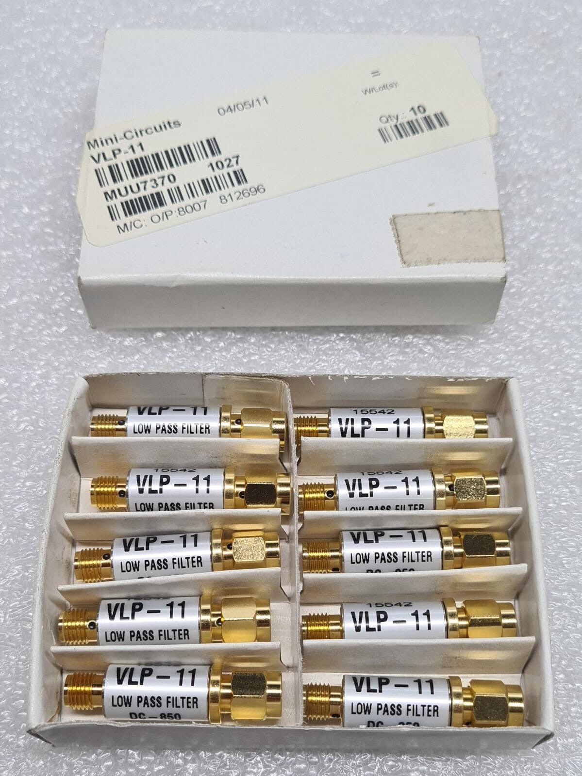 1pc Mini-Circuits 15542 VLP-11 Low Pass Coax Filter DC-850 1027 Radio Frequency