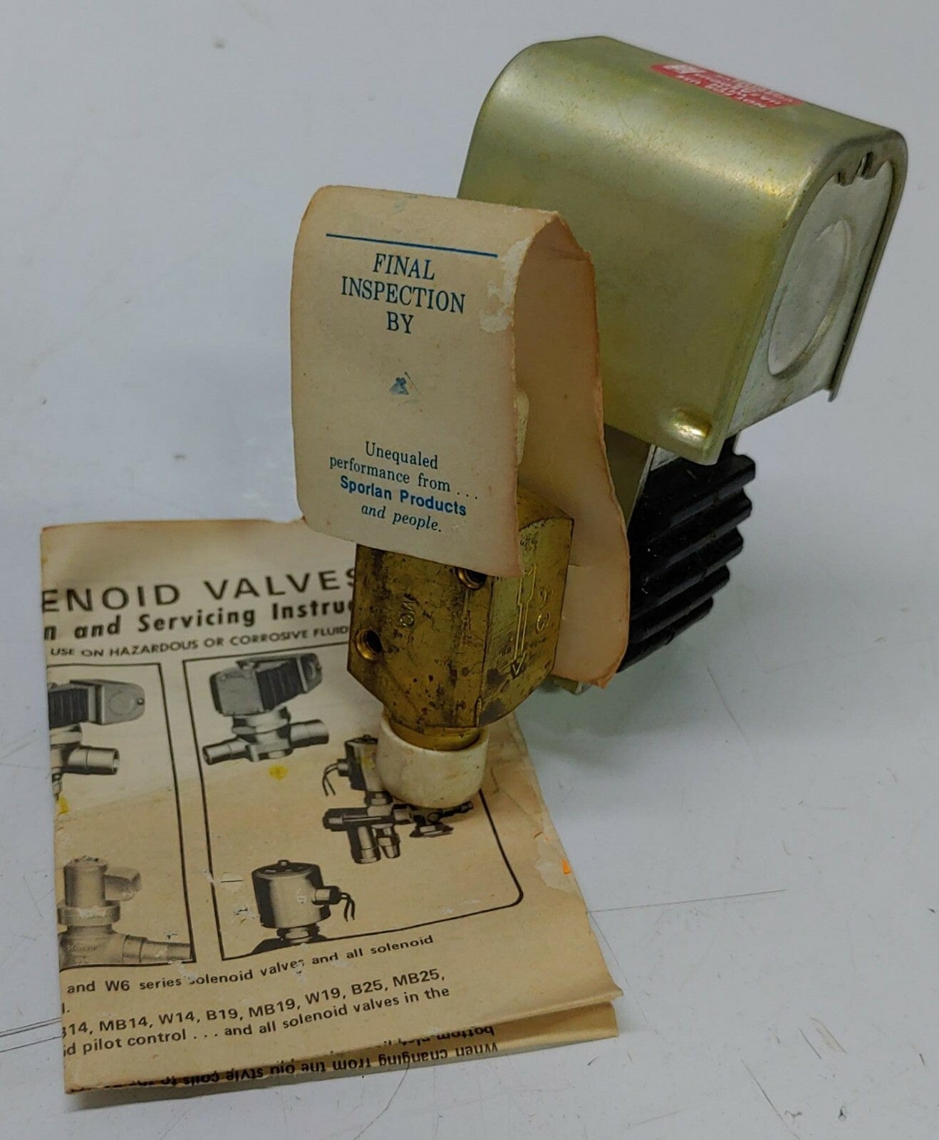 SPORLAN Solenoid Valve A3S1 / 3/8" ODF X 1/2" ODM / 24/DC