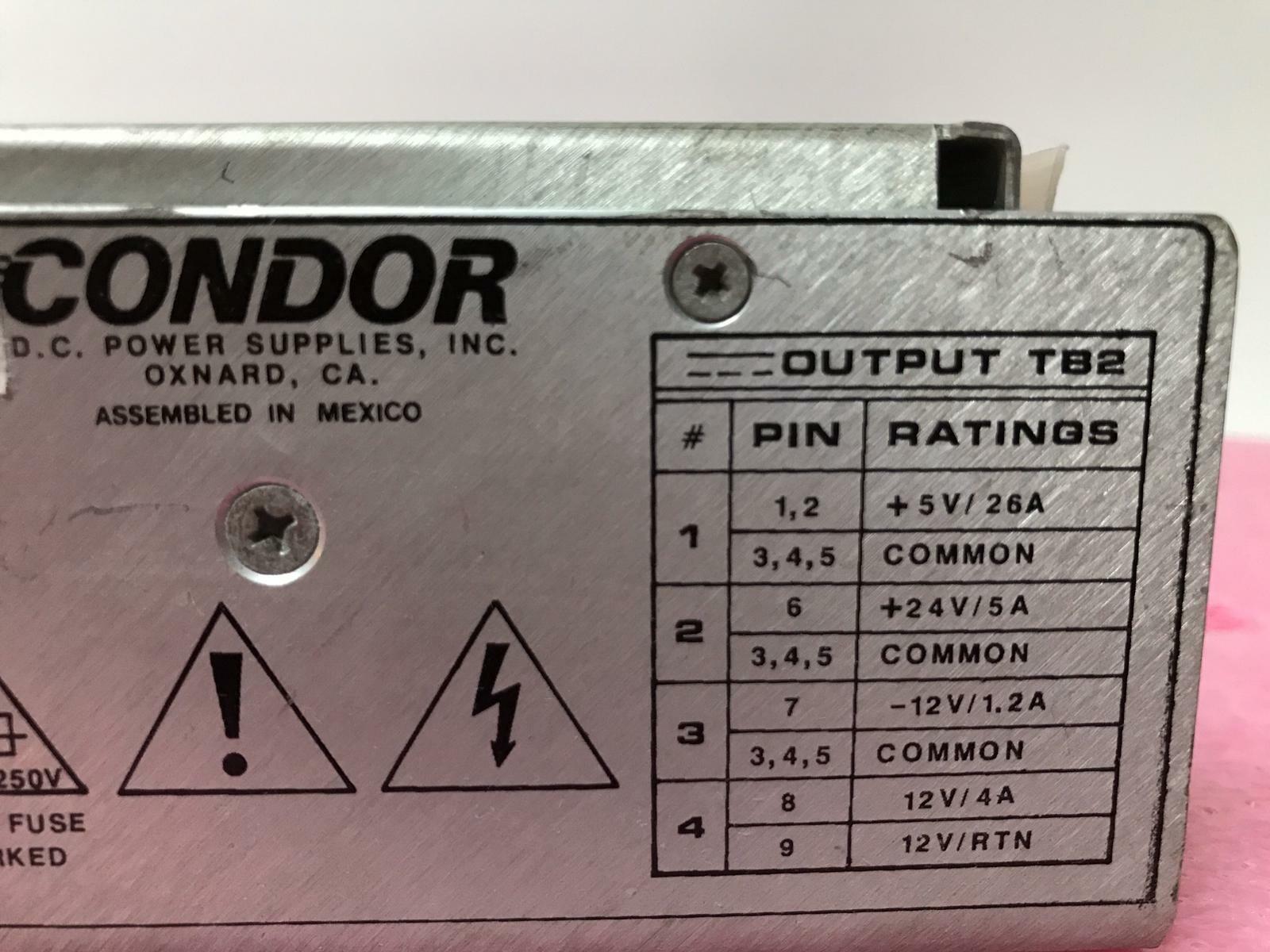 Condor GPM200D DC Power Supply & Wires Kit for Varian OEC Medical