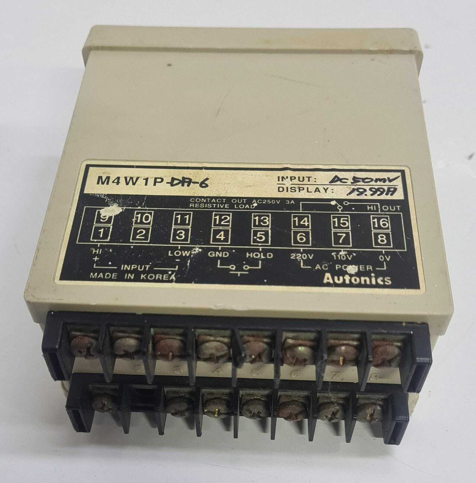 Autonics M4W1P-X Digital Meter Relay Panel Meter M4W1P-DA-6