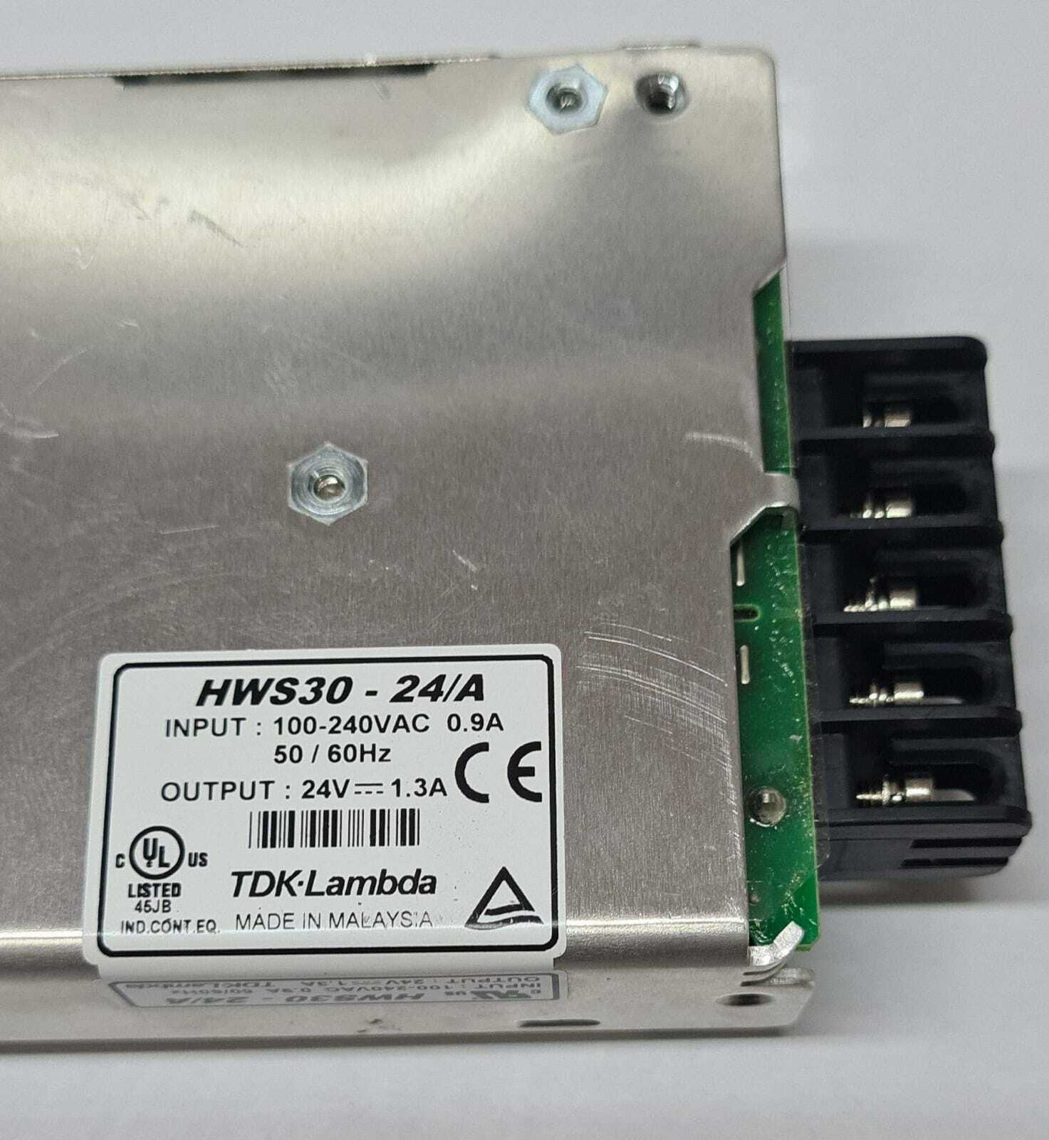 TDK Lambda HWS30- 24/A Single Output 24V⎓1.3A 30W Switching Power Supply