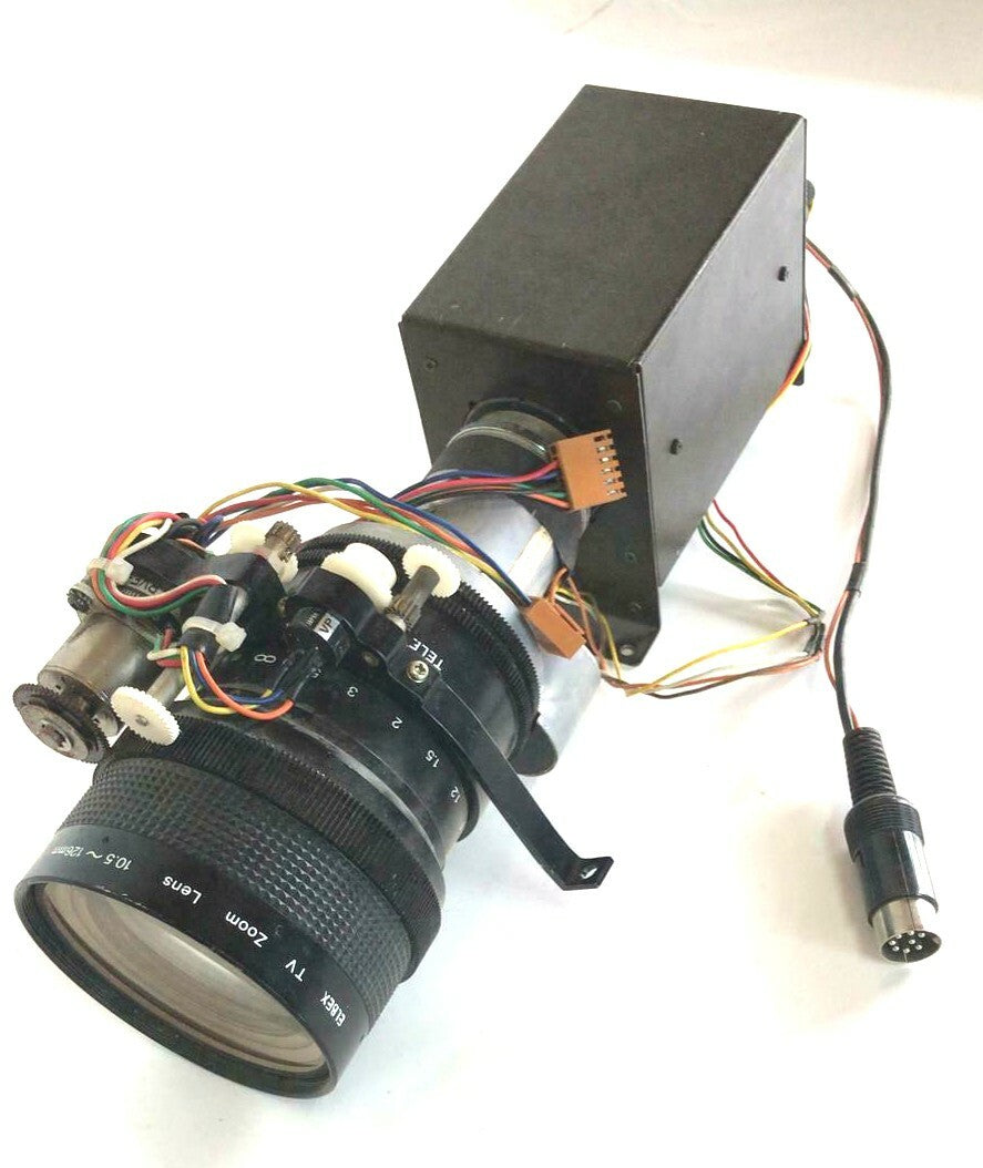 ELBEX Camera With AUTO Motorized TV Zoom Lens p10132 10.5~126MM 1:1.6