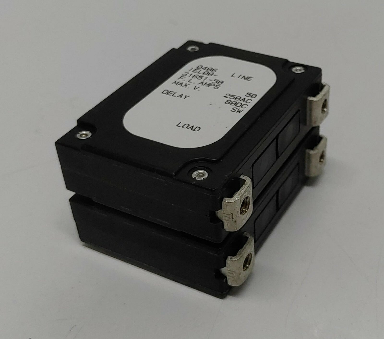 Airpax SP Circuit Breaker IEL00-31651-50 F.L.AMPS 50 LINE 0406