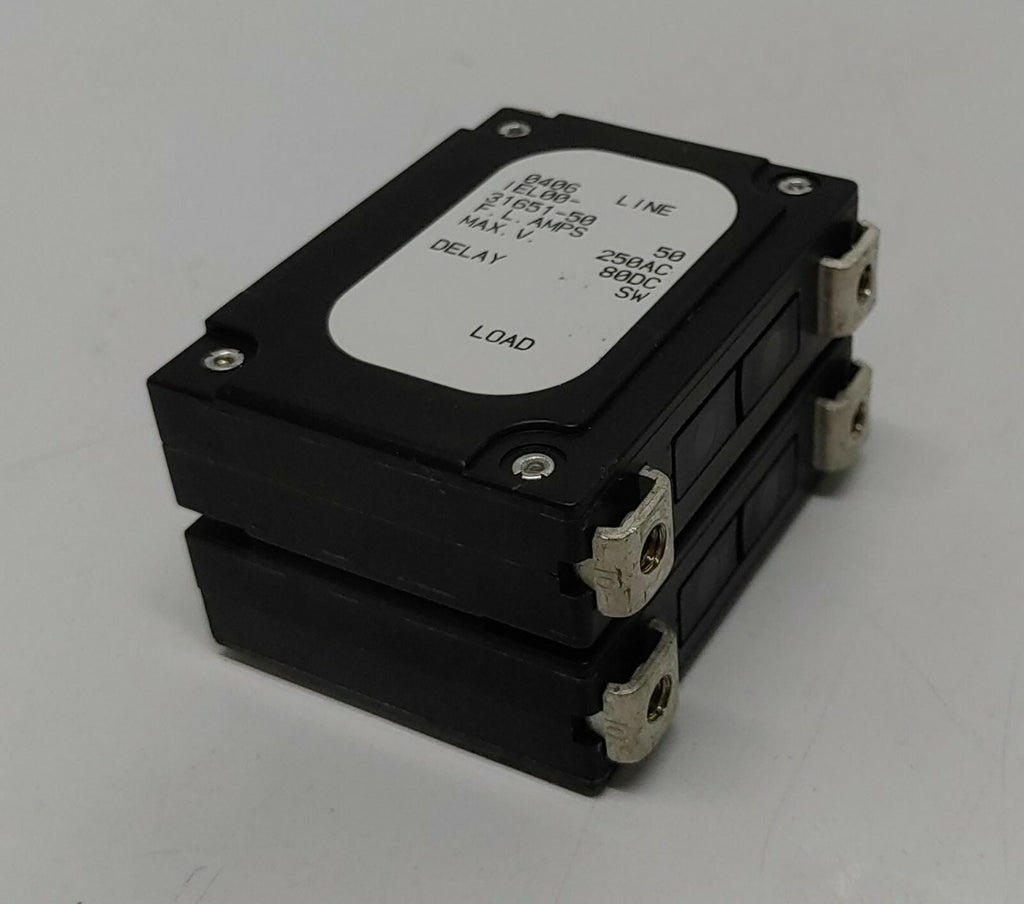 Airpax SP Circuit Breaker IEL00-31651-50 F.L.AMPS 50 LINE 0406
