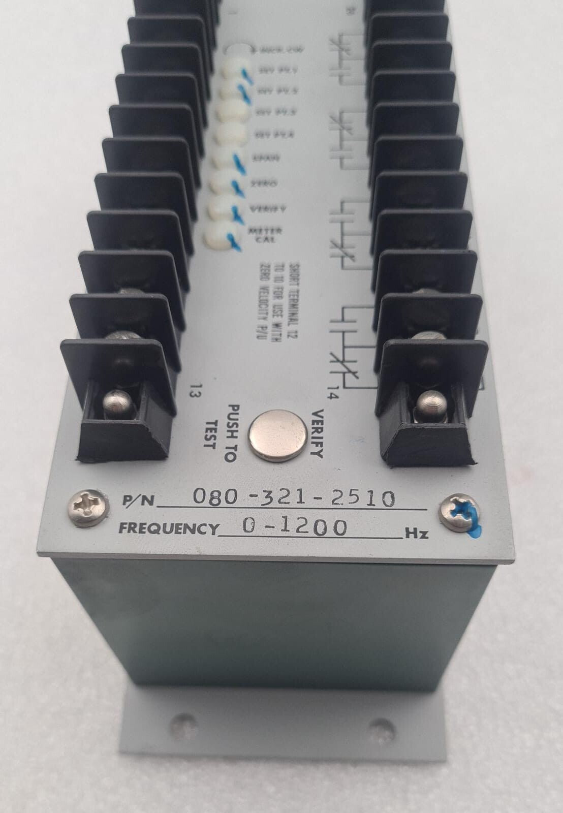 AIRPAX Precision Control Tachometer 080-321-2510 9831-31 0-1200Hz