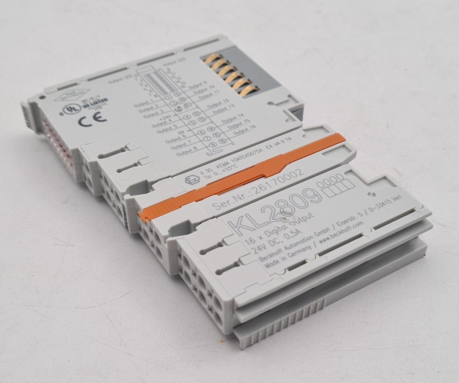 BECKHOFF KL2809 PLC Module 16-Channel Bus Terminal 24 VDC