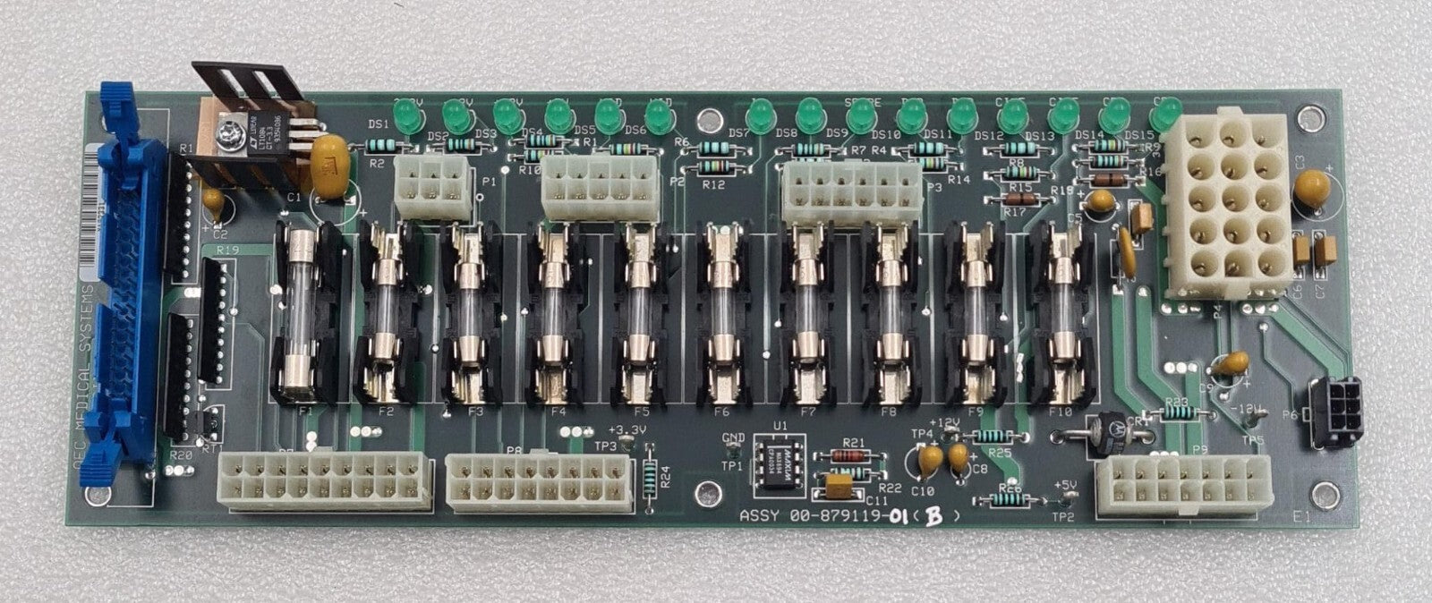 GE OEC DC DISTRIBUTION ASSY 00-879119-01 (B) Board for 9800 Workstation