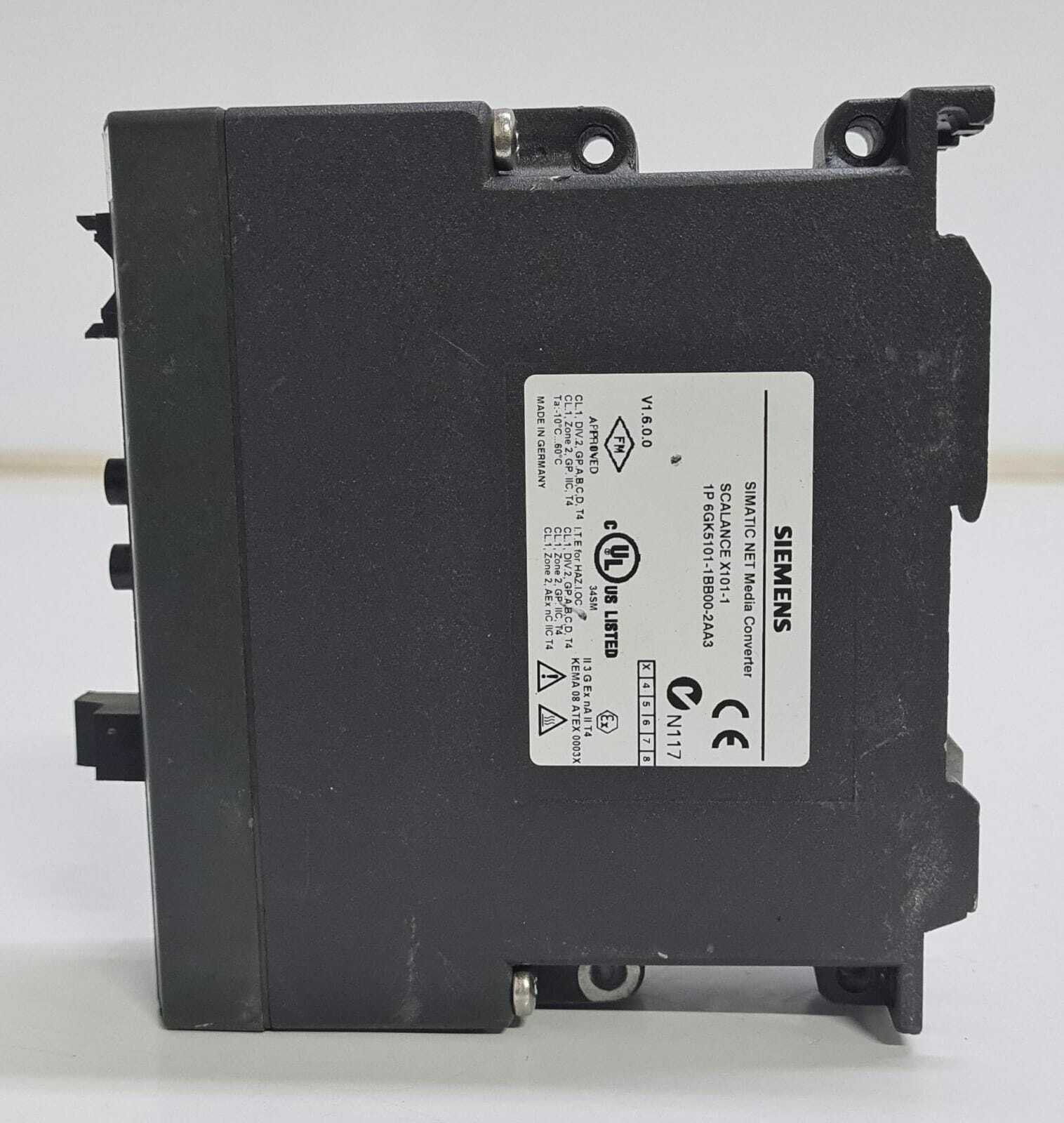 Siemens SIMATIC NET Media Converter SCALANCE X101-1 6GK5101-1BB00-2AA3 V1.6.0.0