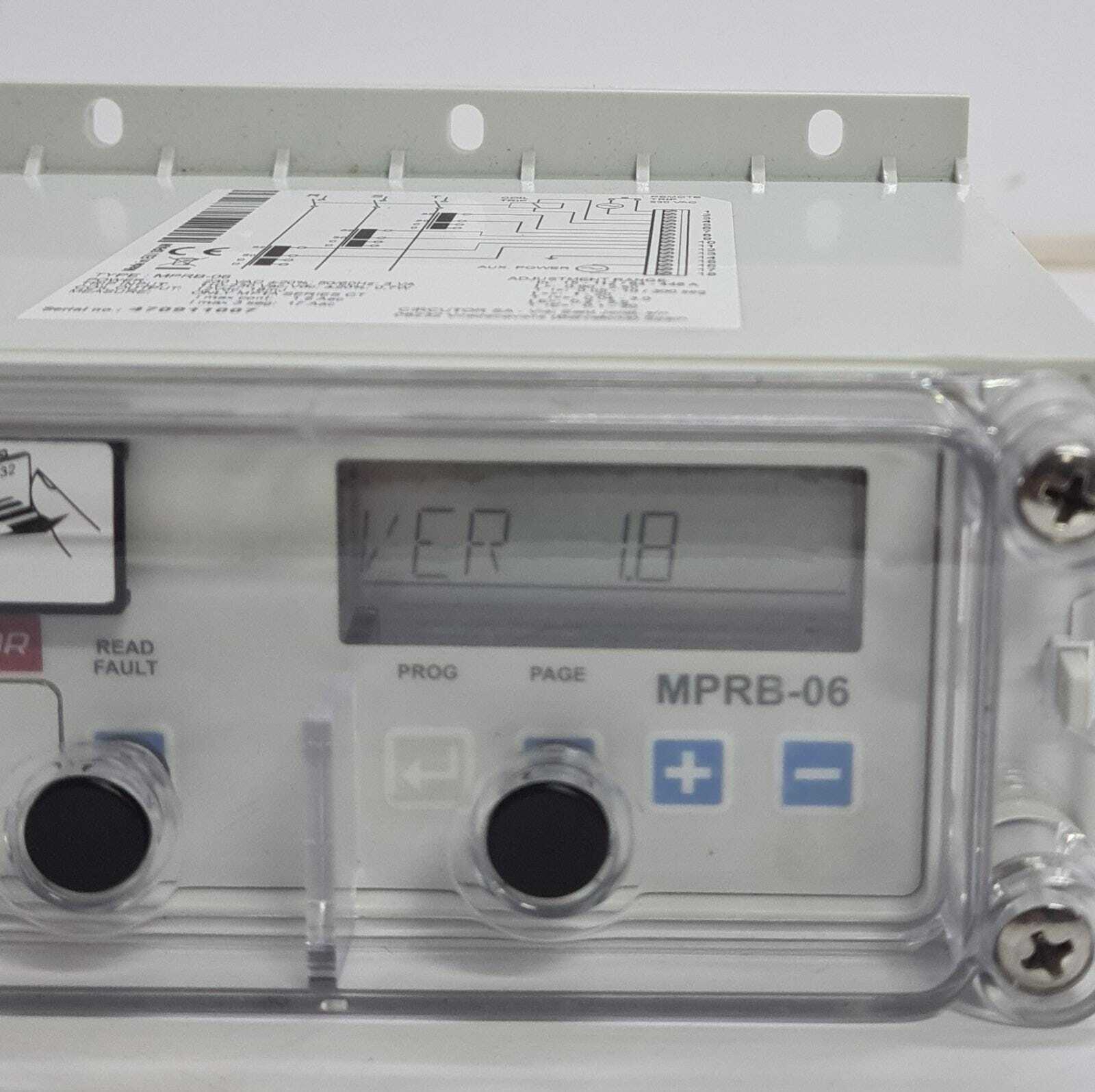 ABB CIRCUTOR MPRB-06 VER 1.8 Protection Relay for V-module