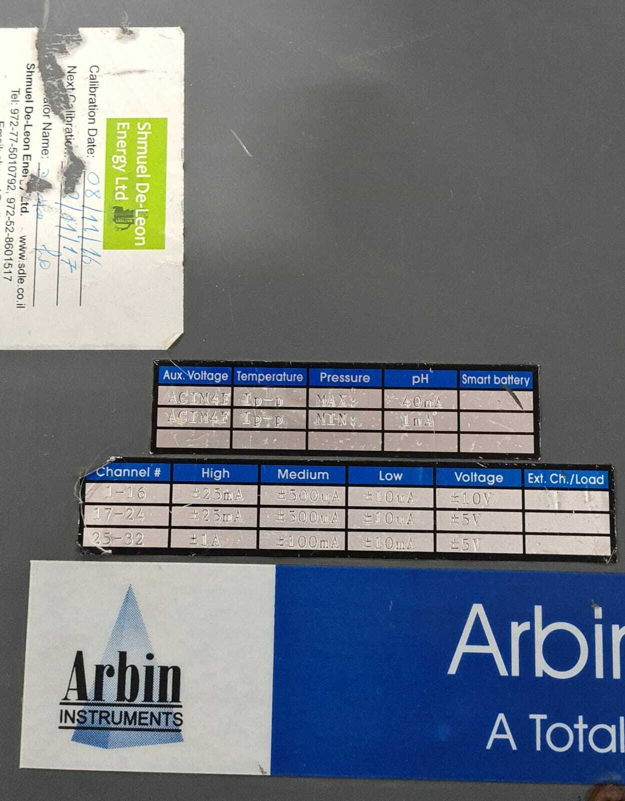 ARBIN INSTRUMENTS BT-2000 220V 6A 50/60 HZ 1KVA - AS IS