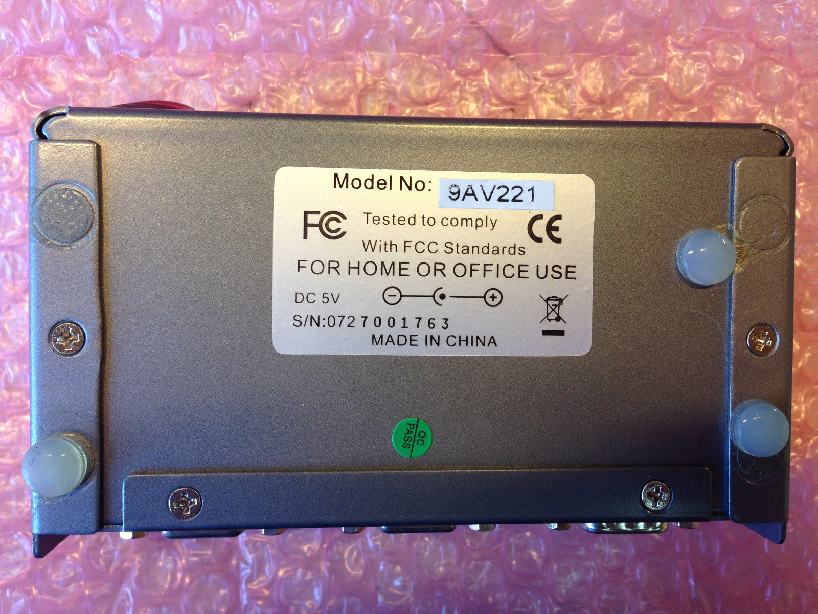 2 Port Video Splitter 450 Mhz 2 Port 9av221 Vga Svga Enhancer