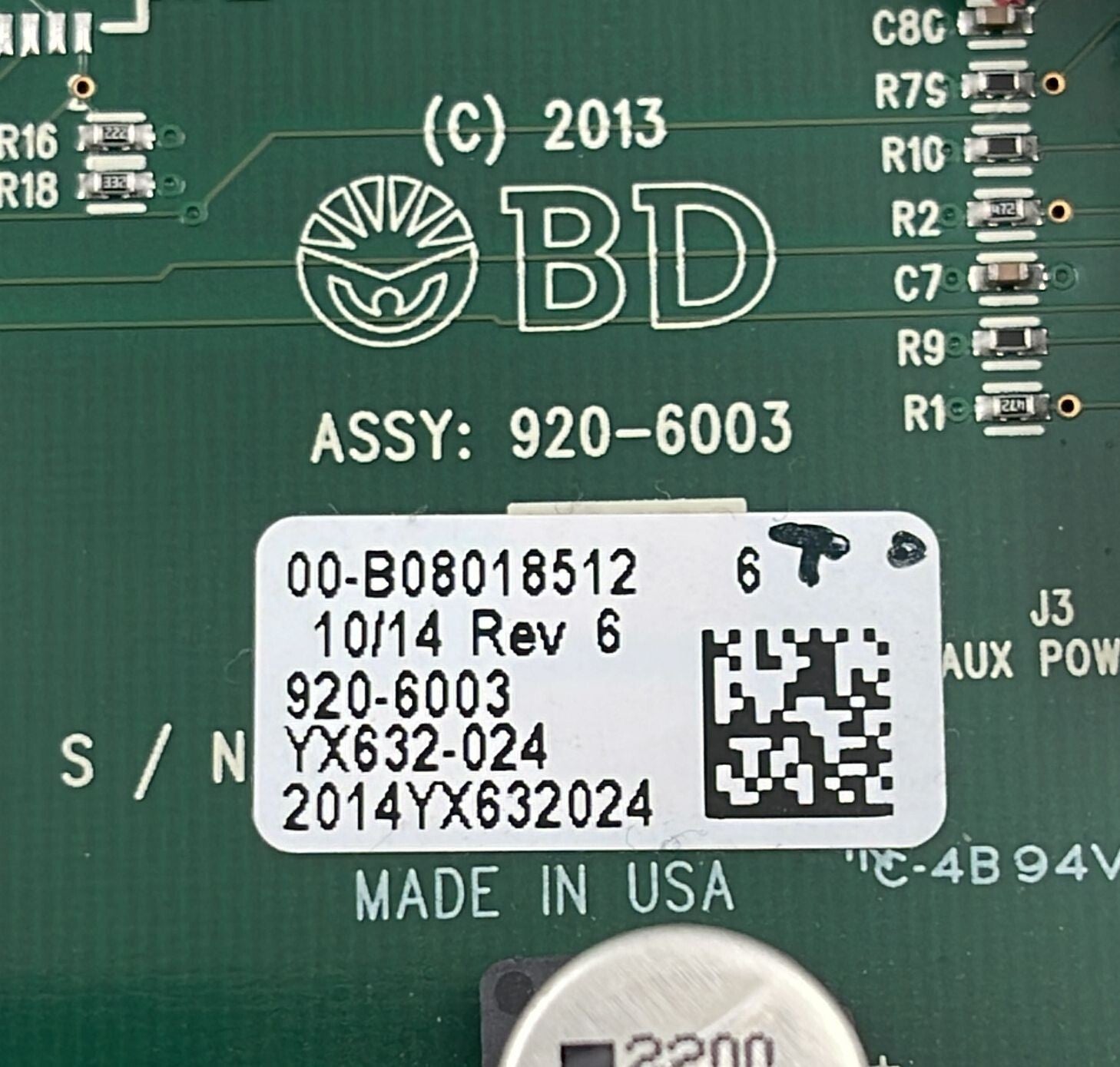 BD 920-6003 PCB BOARD