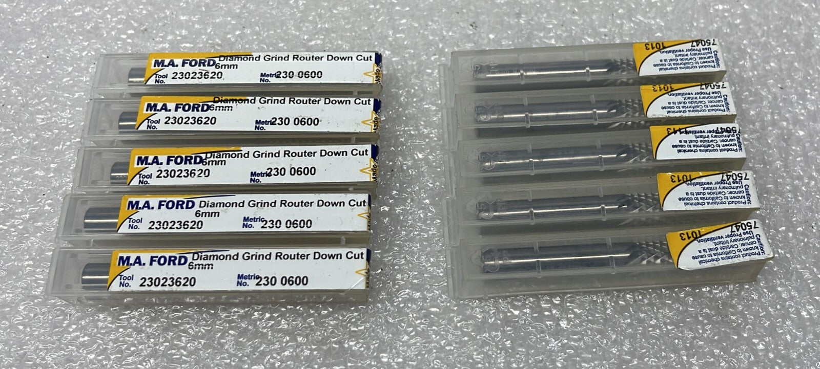 NEW - [LOT OF 10] M.A.FORD 23023620 DIAMOND GRIND ROUTER DOWN CUT 6mm 2300600