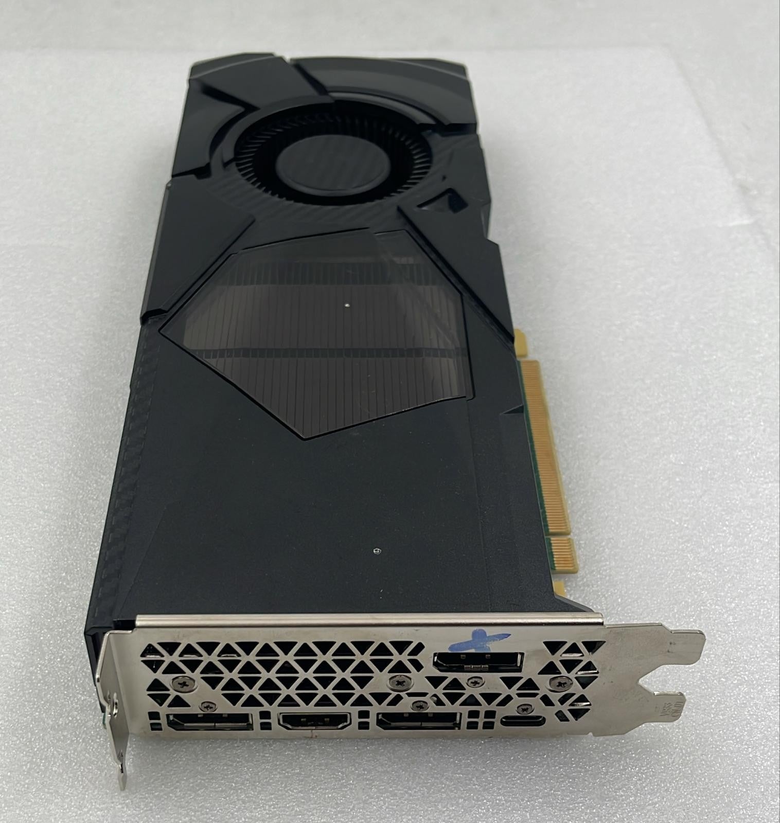 NVIDIA GeForce RTX 2080 Ti rear bracket connector view