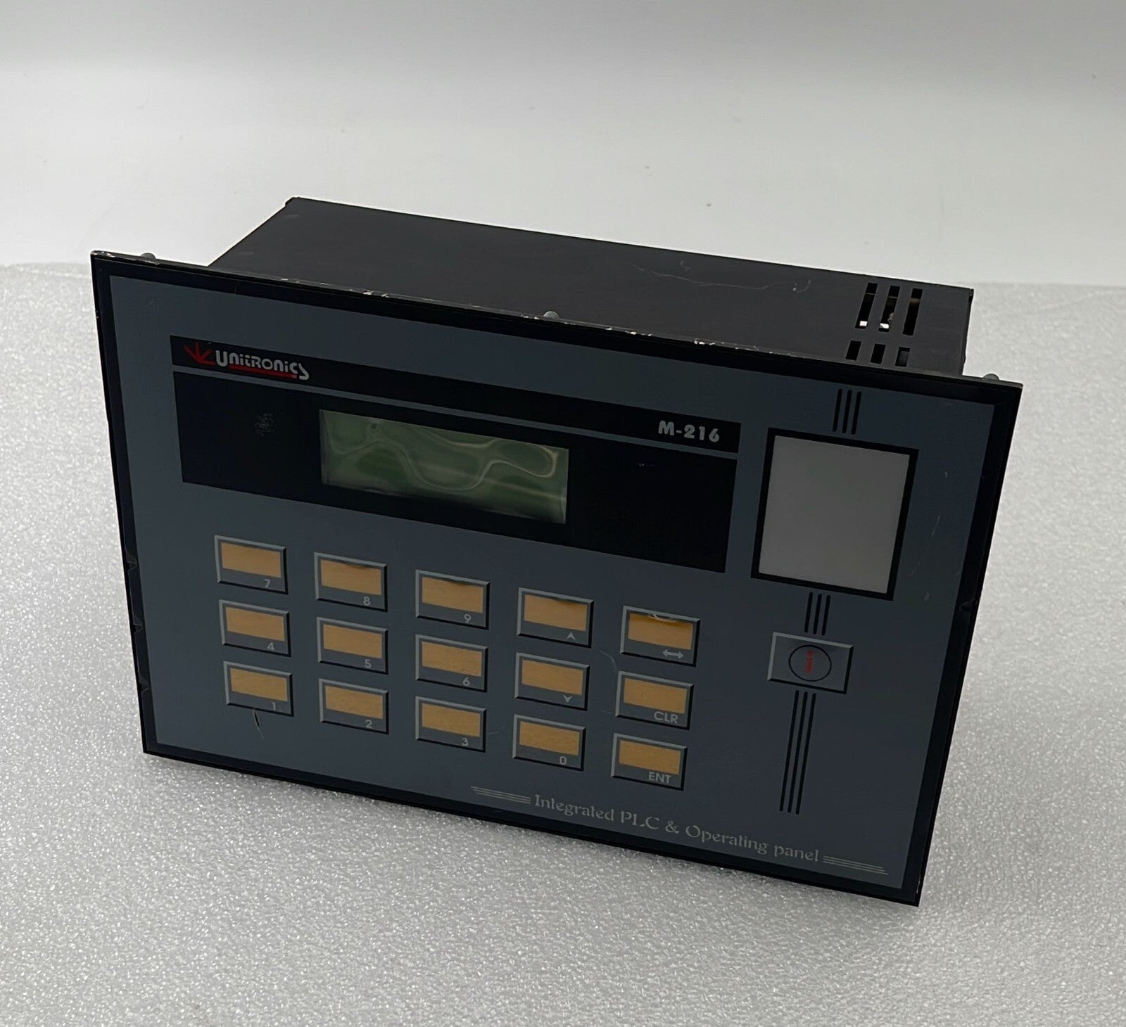 Unitronics M-216 Integrated PLC & Operating Pael M216-12-B1H **AS IS