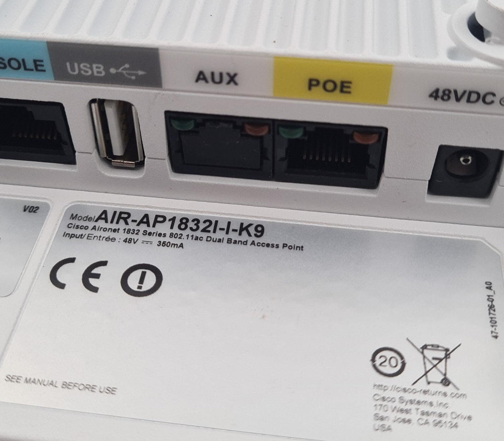 Cisco AIR-AP1832I-I-K9 Aironet 1832 Series 802.11ac Dual Band Access Point