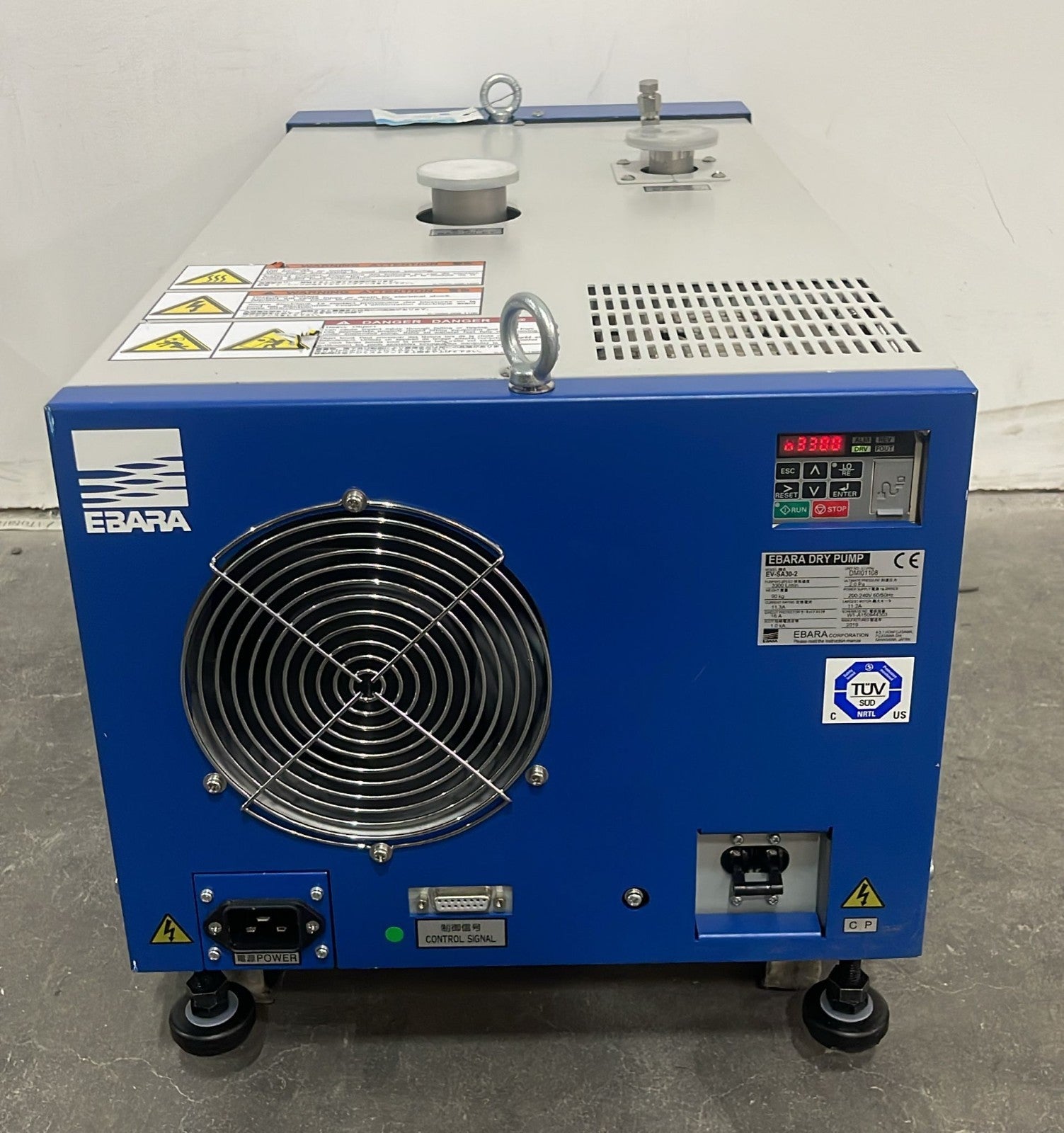 EBARA EV-SA30-2 air cooled dry vacuum pump front view