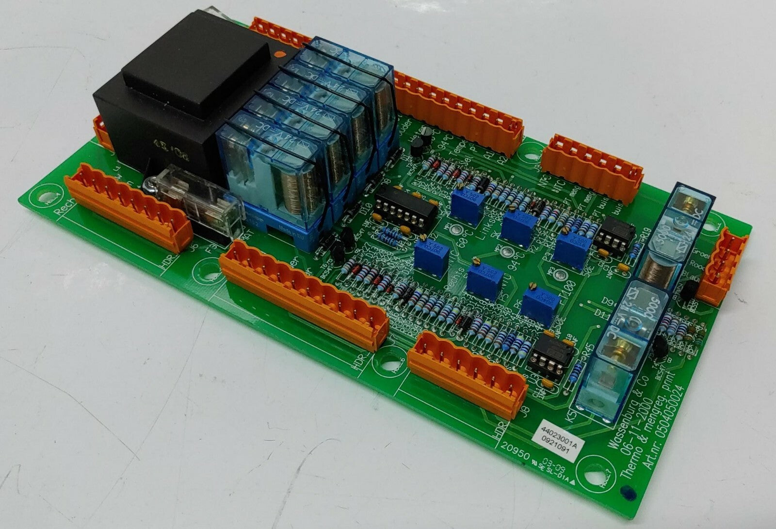 WASSENBURG MEDICAL PCB BOARD Thermo & mengreg. print 0504050024 44023001A 092109