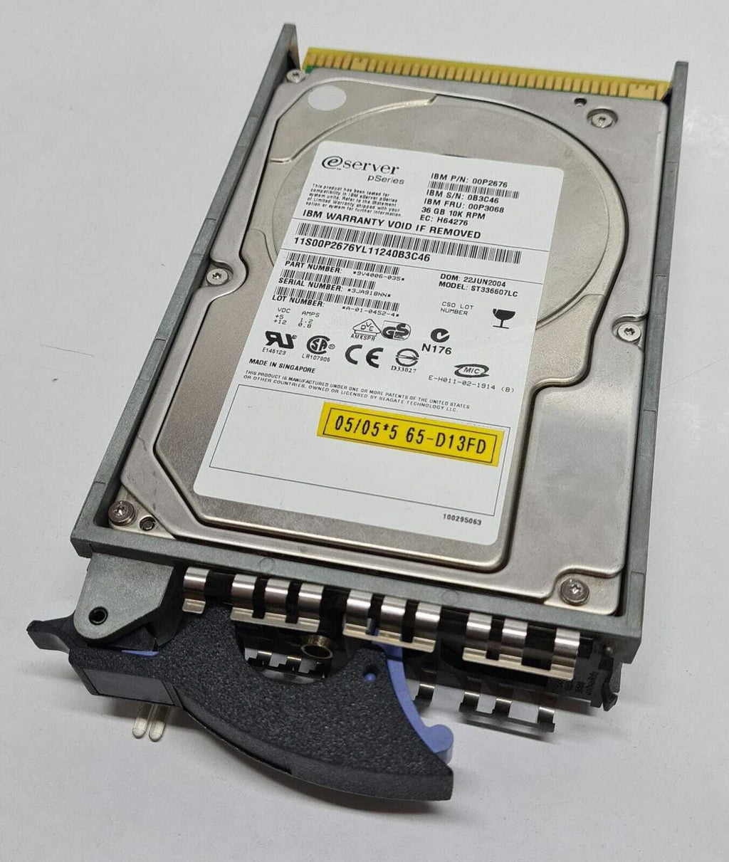 IBM Server pSeries 00P2676 00P3068 36GB 10K ST336607LC 9V4006-035 Hard Disk