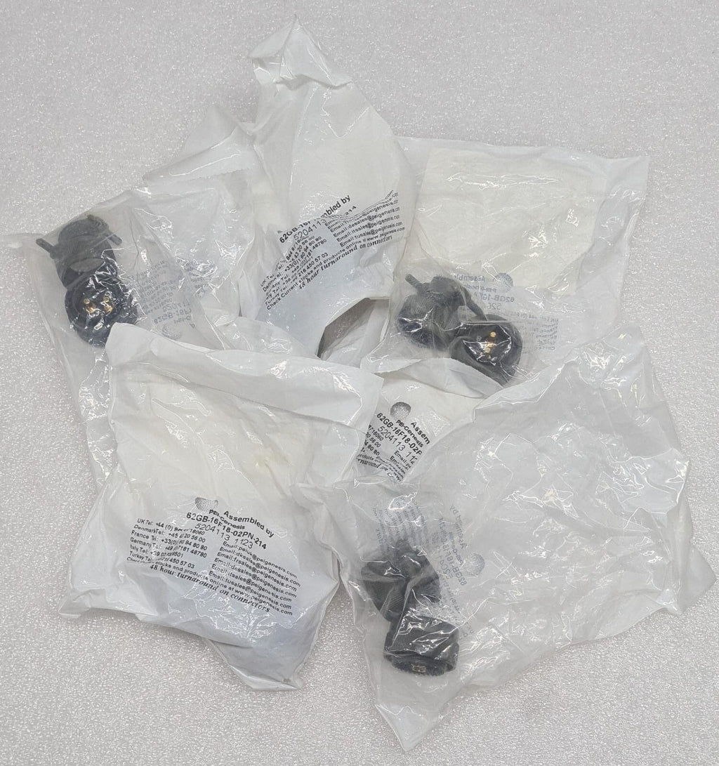 [LOT OF 6] NEW SEALED - PEI-Genesis 62GB-16F18-02PN-214 MIL Spec Connector