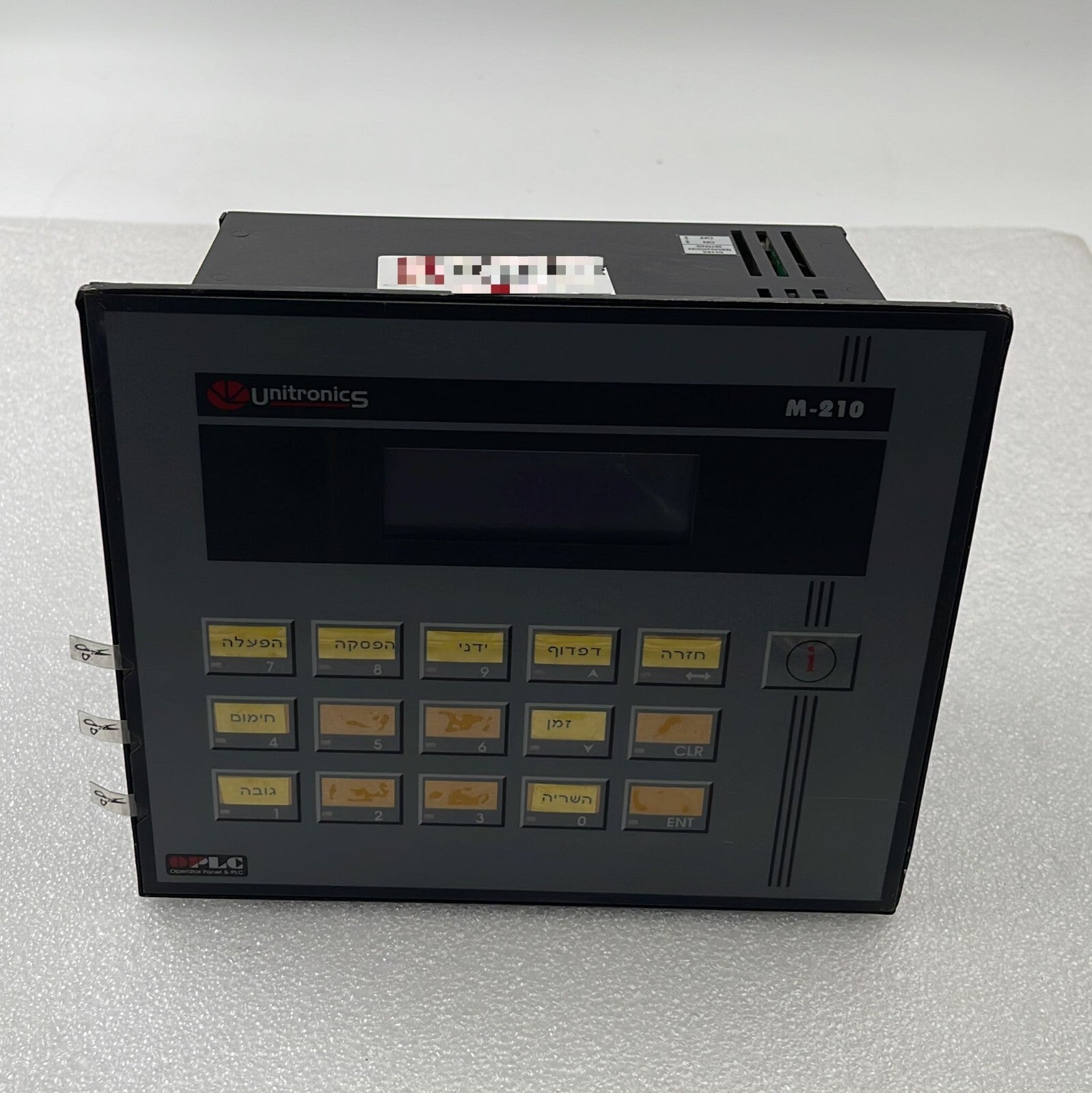 Unitronics M-210 Integrated PLC & Operating Pael M210-12-B5LHF **AS IS