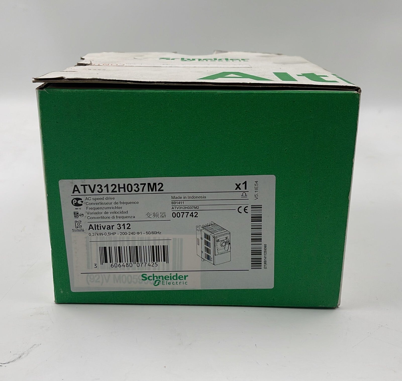NEW- Schneider Electric Altivar ATV312H037M2 Variable Speed Drive VFD