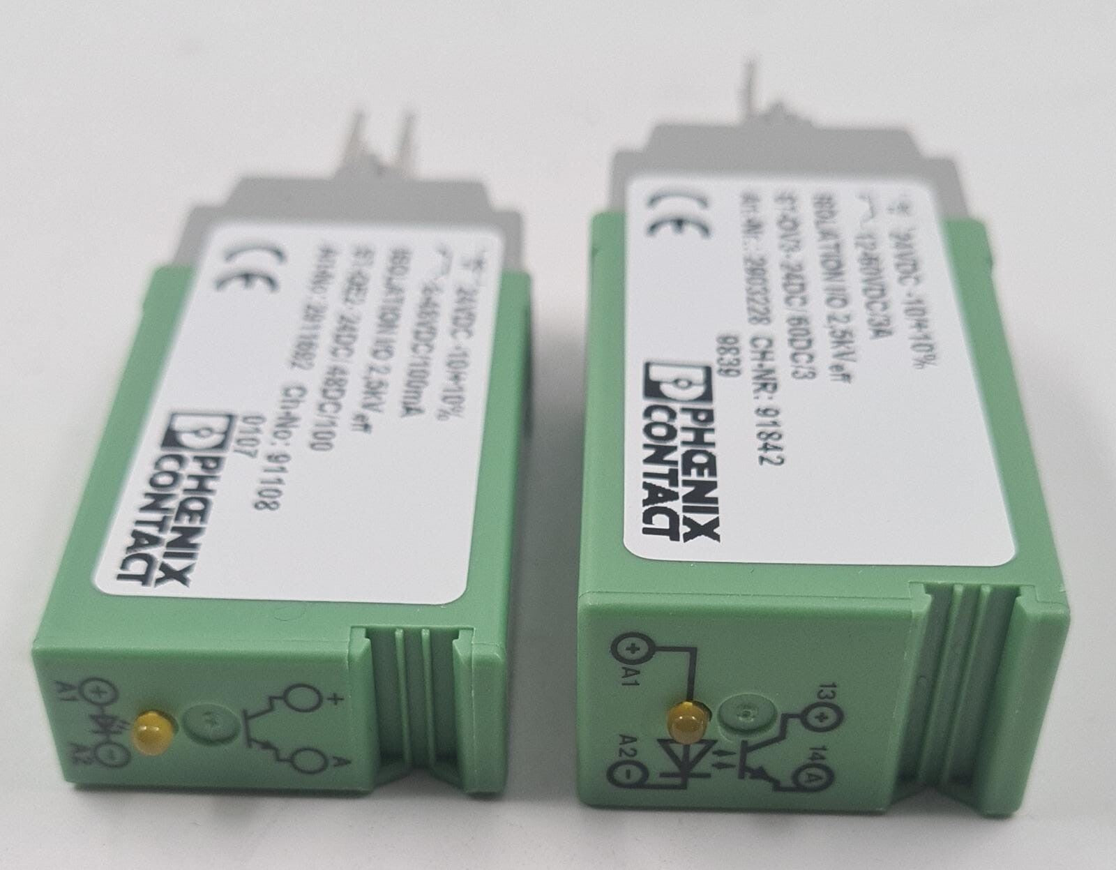 PHOENIX CONTACT 2903228 ST-OV3 & 2911692 ST-OE2 ISOLATION I/O Solid State Relay